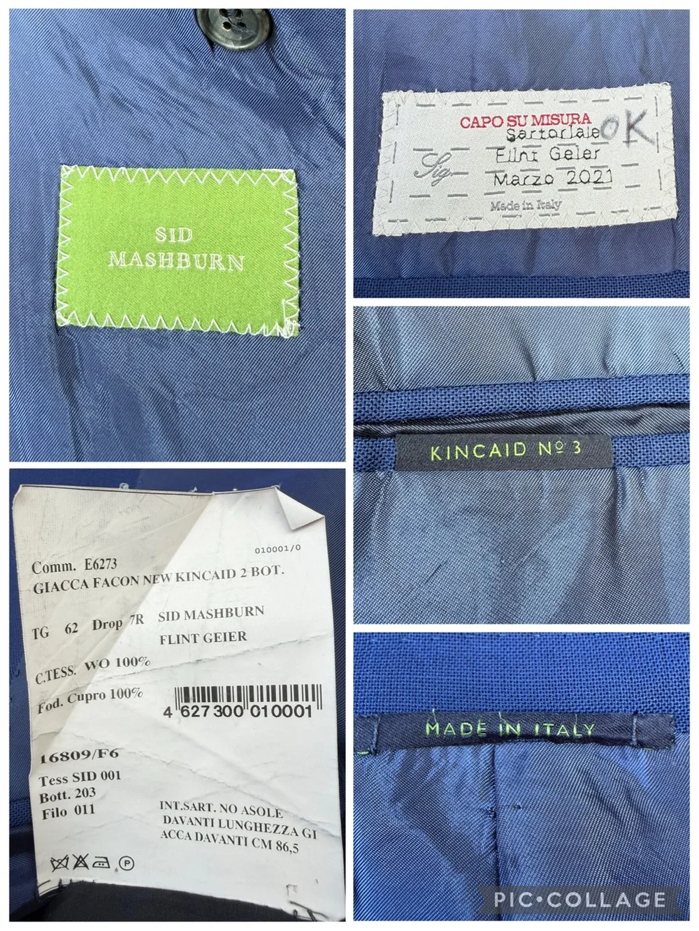Sid Mashburn Kincaid No. 3 Jacket Sports Coat Blazer